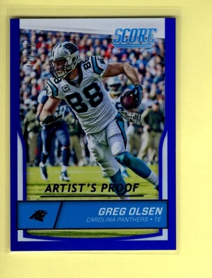 GREG OLSEN 2016 SCORE FOOTBALL ARTIST'S PROOF 47/50 - Image 1 of 2