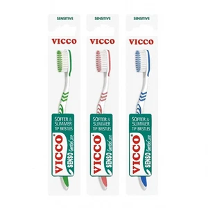 Pack of 3 Vicco Senso Clean Soft Toothbrush for Sensitive Teeth and Gum - Picture 1 of 4