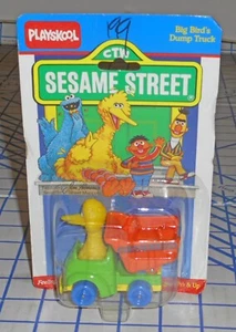 Playskool CTW Hasbro Sesame Street Big Bird’s Dump Truck Diecast 1986 MOC - Picture 1 of 3