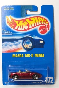 Tarjeta azul Hot Wheels Mazda MX-5 Miata Burgandy #172 7 velocidades LEER - Imagen 1 de 1