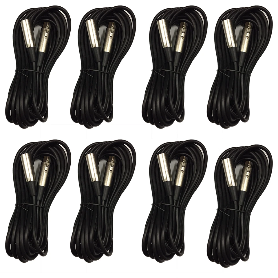 8 cables de micrófono Soundlab 6M XLR Foto 1 de 1