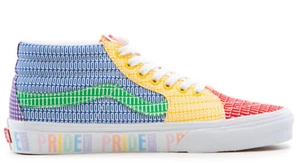 NUOVO VANS Sk8-Mid PRIDE LGBTQ+ tela arcobaleno VN0A3WM33WJ uomo multi taglia - Foto 1 di 5