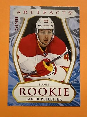 2023-24 Artifacts Ruby #197 Jakob Pelletier 258/499 Flames - Image 1 of 3