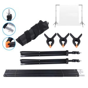 Adjustable Background Support Stand 10Ft Photography Backdrop Crossbar Kit USA - Picture 1 of 12