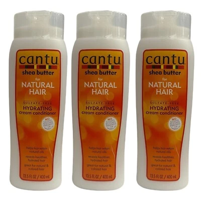 3 Pack Cantu Shea Butter Sulfate-Free Hydrating Cream Conditioner 13.5 oz - Image 1 of 4
