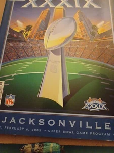 Super Bowl XXXIX 39 Program Philadelphia Eagles versus New England Patriots 2005 - Picture 1 of 1