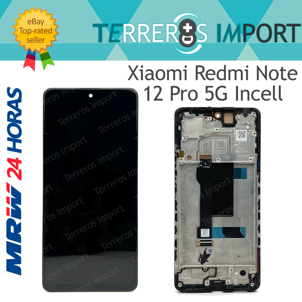 Pantalla Display LCD Xiaomi Redmi Note 12 Pro 5G y Poco X5 Pro Incell con marco