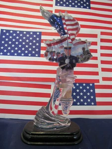 USMC "Land Sea Air" Portraits of Courage, Sculpture # 0290A Collectible - Picture 1 of 3