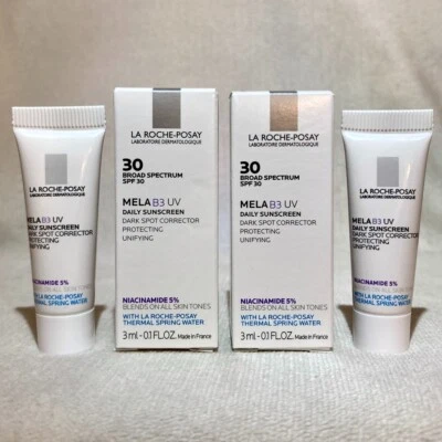 2x Suero Corrector de Manchas Oscuras La Roche-Posay Mela B3 MUESTRA 0,1 oz 3 ml Nuevo en Caja Exp 9/25 Foto 1 de 2