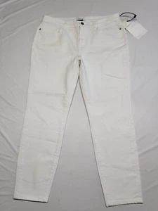 Current Elliot Womens Jeans Size 33 The Stiletto Stretch White 35 X 27 NWT - Picture 1 of 20