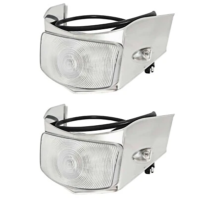 1955 Ford Truck Front Park Light Assembly Clear Lens w/Bulb Dynacorn - Image 1 of 4