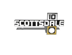 Front Fender Emblems Scottsdale Pair 81-88 Chevy C10 Pickup Blazer Suburban - Bild 1 von 6
