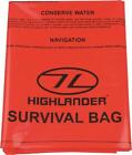 Highlander Waterproof Survival Bag  Survival Instructions ORANGE Walking Single