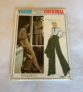 Vogue Paris Original Nina Ricci Muster 2905 - ungeschnitten Gr. 8 Jacke & Hose - Bild 1 von 3