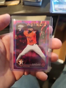 2024 Topps Chrome Update Series USC175 Alex Speas refractor de lava púrpura/299 - Imagen 1 de 3