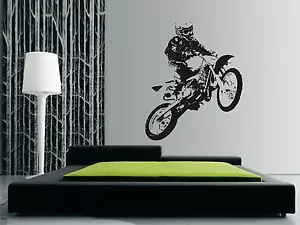 Motocross, Motorbike Wall Art Sticker, Decal. A stunning home decor design - Picture 1 of 2