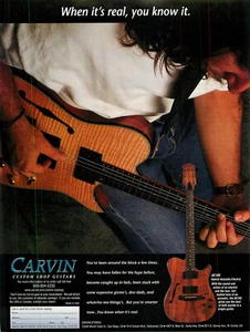 Magazine Print Ad CARVIN CUSTOM SHOP GUITARS 1997 - Foto 1 di 1
