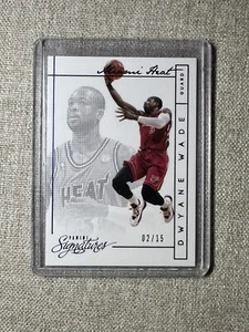 Panini Signatures 2013-14 Basketball BLUE #188 Dwyane Wade /15 SP Miami Heat - Picture 1 of 8