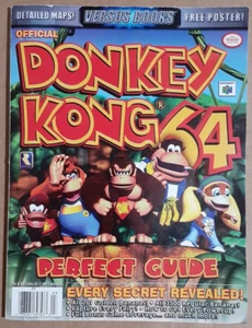 Donkey Kong 64 Versus Bücher Strategiespiel Anleitung mit kostenlosem Poster - Bild 1 von 3