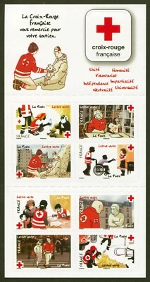 France Sc# B765a, 2016 Red Cross Semi-Postal Pane of 8,  VF/XF MNH, SCV: $18.00 - Image 1 of 2