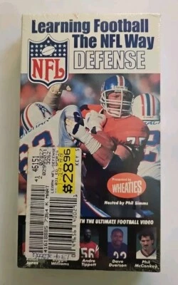Learning Football The NFL Way  DEFENSE VHS SEALED Watermark Vestron VTG  - Image 1 of 4