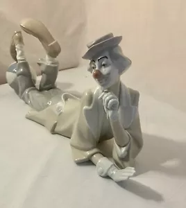 Lladro liegender Clown mit Strandball Figur - nicht mehr produziert ohne Karton - Bild 1 von 9