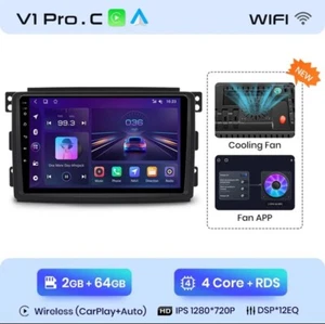 Autoradio Smart Fortwo 451 2005-2010 2G+64GB AndroidAuto-CarPlay Wireless. - Foto 1 di 8