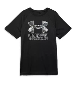 Under Armour L61418 Kids Tech Hybrid Print Fill Short Sleeve T-shirt Size YL - Picture 1 of 3