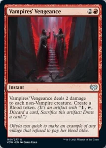 VAMPIRES' VENGEANCE x4 ~ Colección Casi Nuevo-M Innistrad: Crimson Vow 4 Unc - Imagen 1 de 1