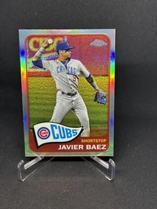 2021 Topps Chrome Javier Baez 1965 Redux TH65-12 Refractor Chicago Cubs Baseball - Picture 1 of 2