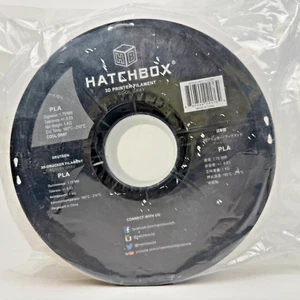 HATCHBOX PLA 1,75 mm filament do drukarki 3D w kolorze chłodnej szarości, szpula 1 kg nowa zapieczętowana opakowanie - Zdjęcie 1 z 8