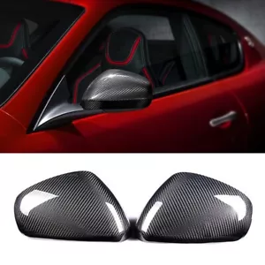 Carbon Fiber Car Side Mirror Covers For Maserati GranTurismo GT GC Quattroporte - Picture 1 of 3