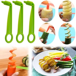 5X Spiralschneider Tragbar Kartoffel Karotte Küche Gemüse Obst Schneider Heim Werkzeug - Bild 1 von 15