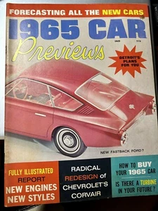 1965 CAR PREVIEWS MAGAZINE - Picture 1 of 1
