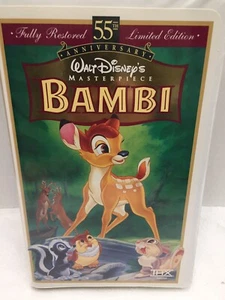 Bambi Fully Restored 55th Edition VHS 1997 Walt Disney Masterpiece POP Nice! - Picture 1 of 6