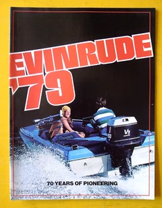 Minty 1979 Original EVINRUDE Boat Motors BROCHURE Catalog - Picture 1 of 9