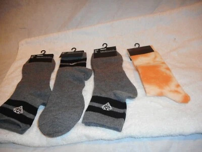  PublicOpinion Women's Gray/Black & Orange/White Socks sold separate one size - Image 1 of 4