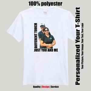Custom t-shirt HD color print Add your photo text on White t shirt Free Shipping - Picture 1 of 7