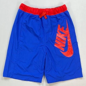 Boys Youth Nike Standard Fit Elastic Drawstring Waist Mesh Lined Polyester Short - Picture 1 of 6