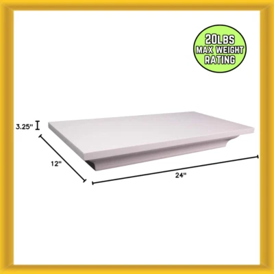 Estante de ocultación de pistola para el hogar con bloqueo a la vista lisa 20 lb clasificación de peso máximo BLANCO Foto 1 de 4