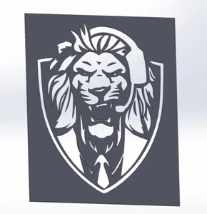 7 dxf g code file CNC dxf Lion decorative panel laser cut plasma router Nr.5406 - Bild 1 von 24