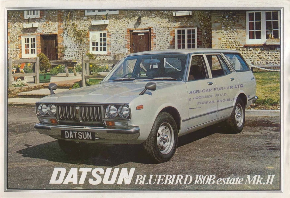 Nissan Datsun Bluebird 180B Estate Mk 2 1977 Original UK Sales Brochure - Image 1 of 1