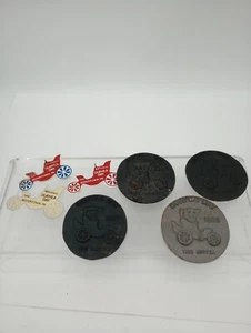 Vintage Lot Duryea Day Gusseisen Untersetzer 1902 Duryea Boyertown Museum Car Show - Bild 1 von 8