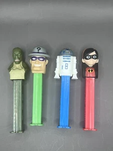Pez Dispensers Lot of 4 Loose - R2D2, Violet, Riddler, And Creature - Picture 1 of 4
