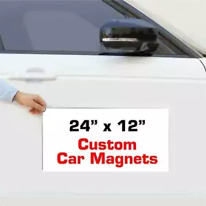 Letreros de imanes de vehículo personalizados para autocamión furgoneta automóvil - Imagen 1 de 3