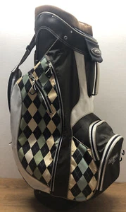 Sun Mountain S-one Golf Bag Ladies 14 Dividers Brown & Multi Colored Checker - Picture 1 of 15