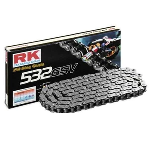RK GSV 532 X 110 Links Silver Motorcycle Drive Chain - Picture 1 of 7