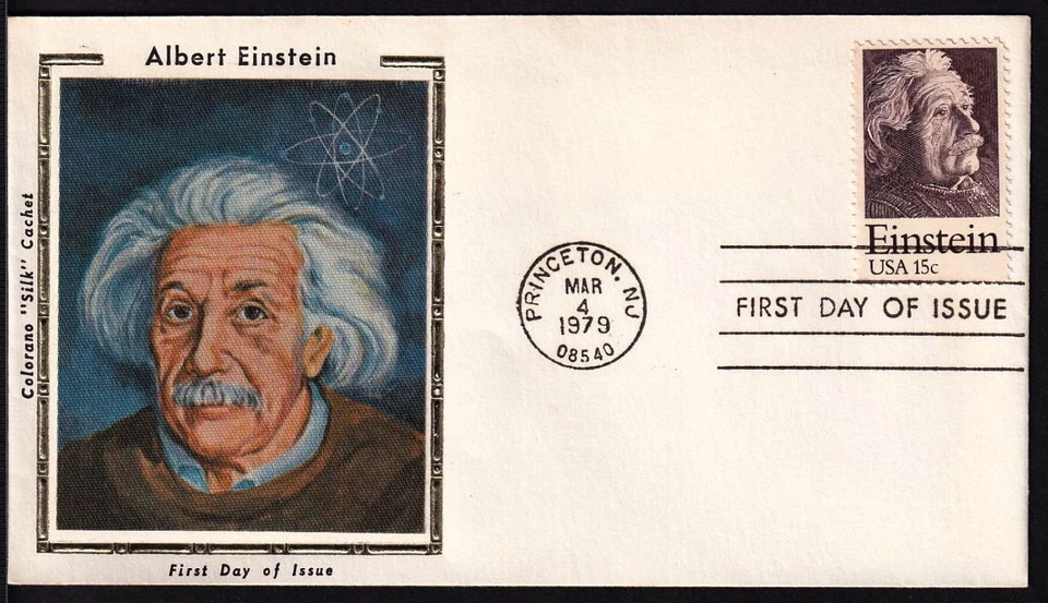 1979 Albert Einstein Sc 1774 first day cover Colorano Silk cachet FDC scientist - Image 1 of 1