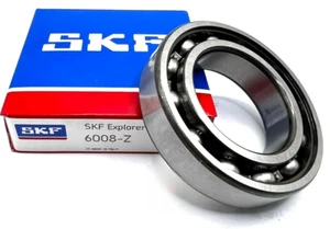 2pcs SKF 6008 Z BALL BEARING, METAL SHIELDED ONE SIDE 40x68x15mm - Picture 1 of 4