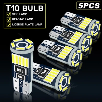 white LED KIT DASHBOARD GAUGE CLUSTER LIGHTS BULBS FOR 1997-2001 TOYOTA CAMRY MT - Image 1 of 4